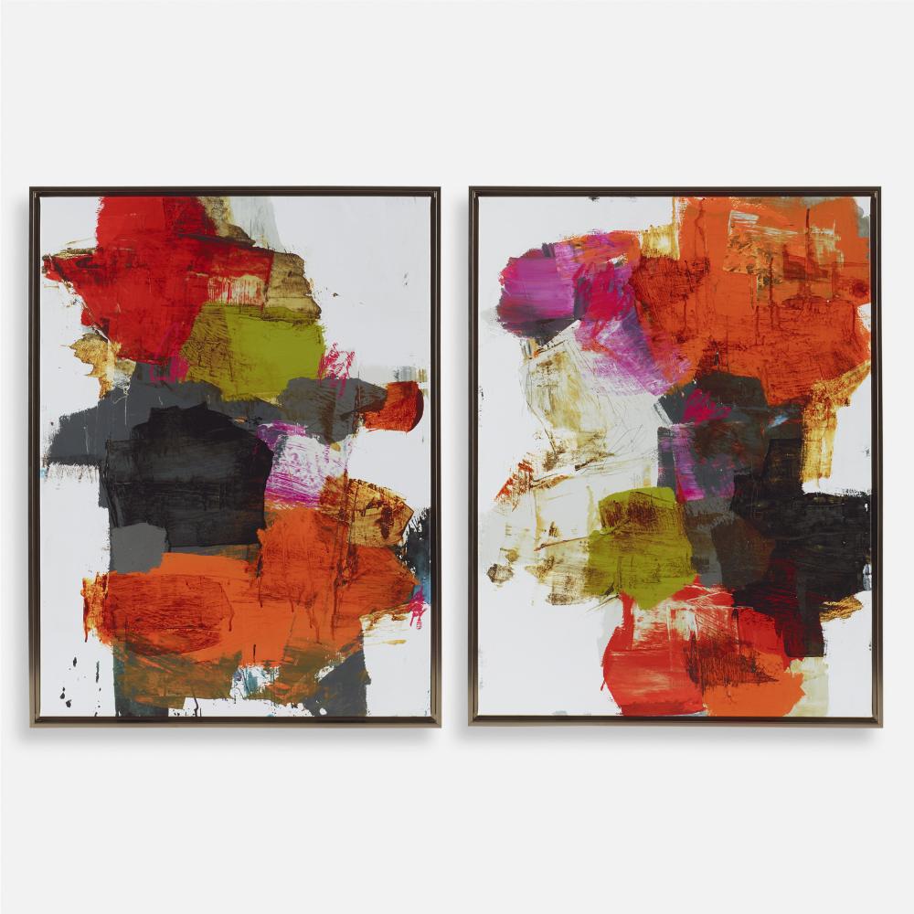 Uttermost Tried And True Framed Abstract Art Set/2