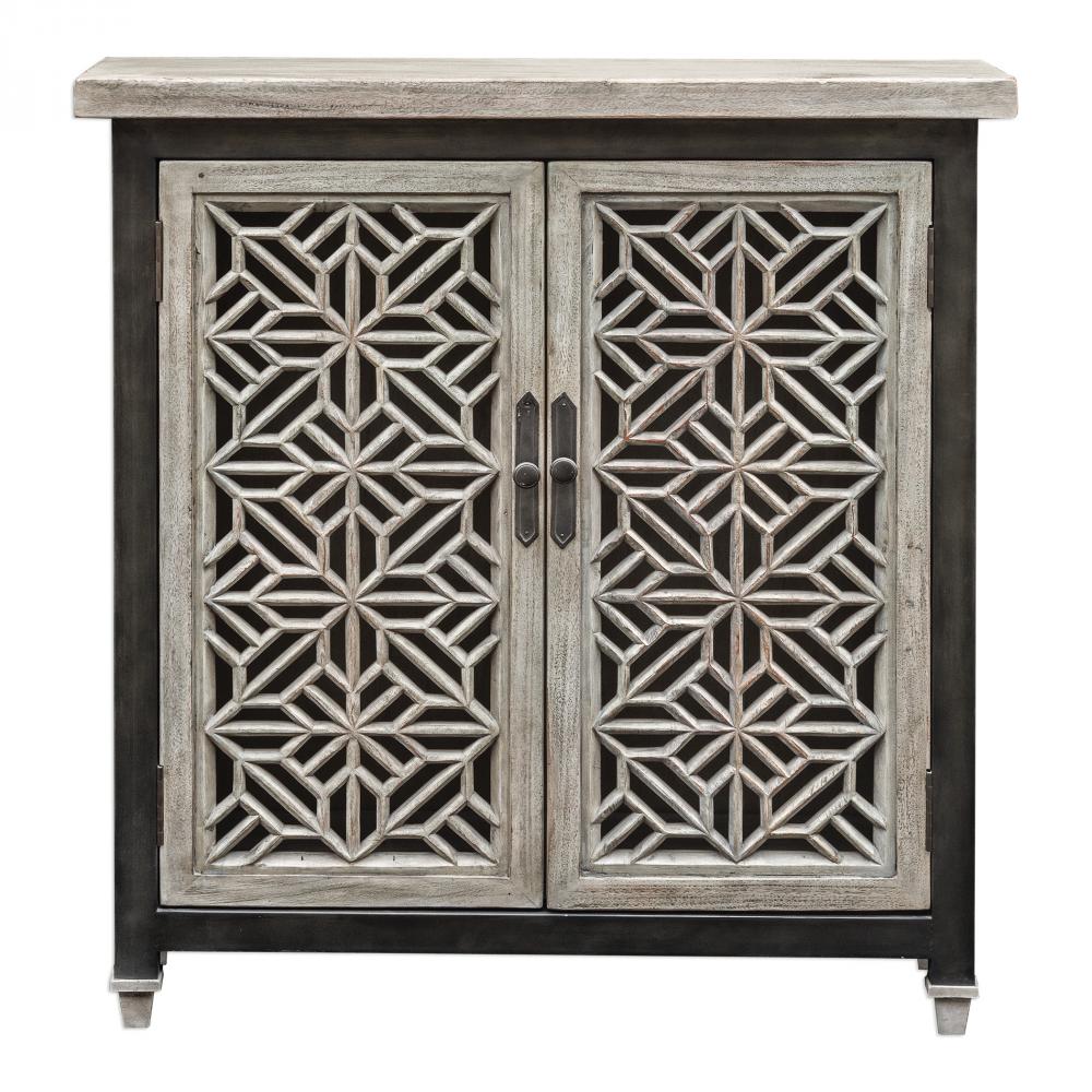 Uttermost Branwen Aged White Accent Cabinet