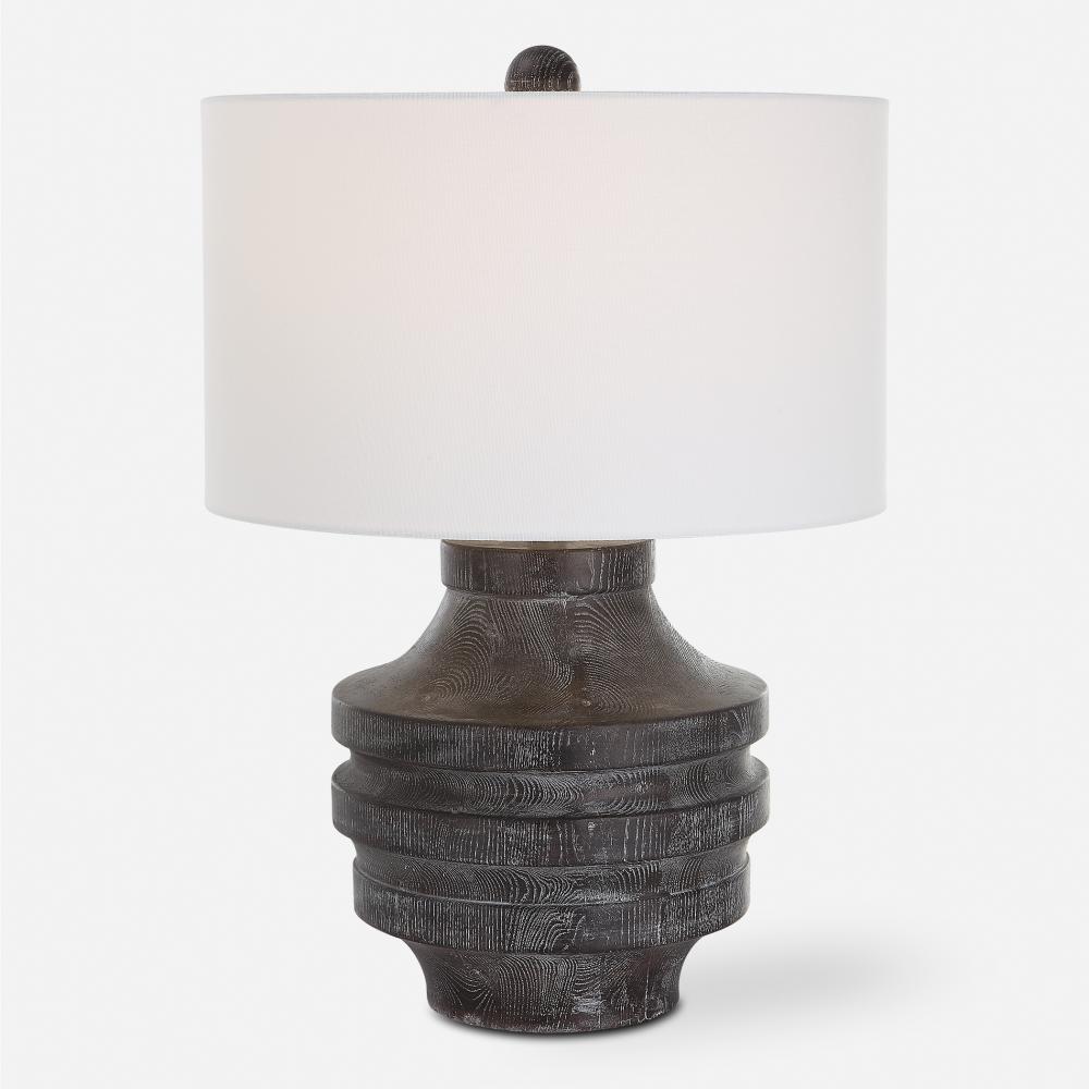 Uttermost Timber Carved Wood Table Lamp