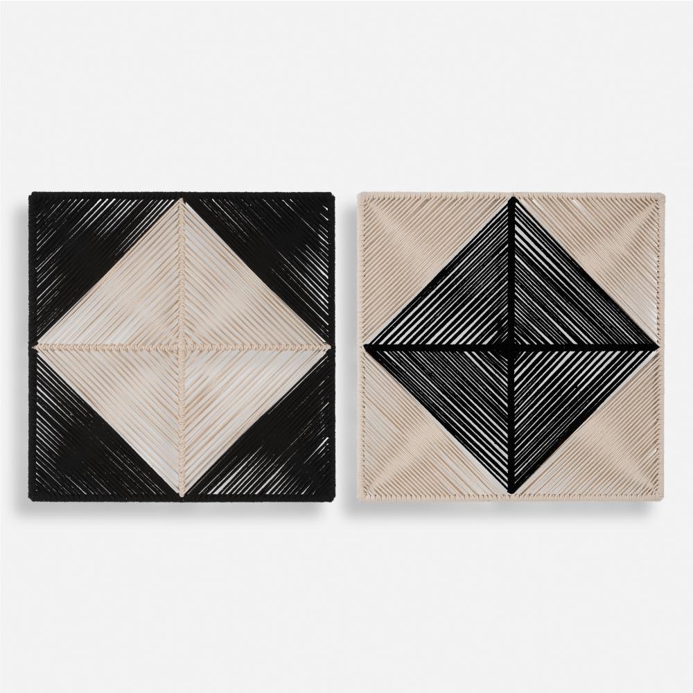 Seeing Double Rope Wall Squares, S/2