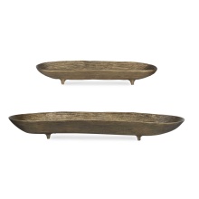 Uttermost 18254 - Uttermost Stratum Oval Brass Bowls Set/2