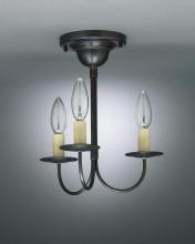Northeast Lantern 903F-VG-LT3 - Hanging J-Arms Verdi Gris 3 Candelabra Sockets