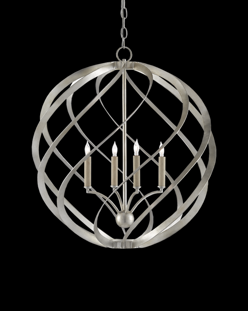 Roussel Silver Orb Chandelier