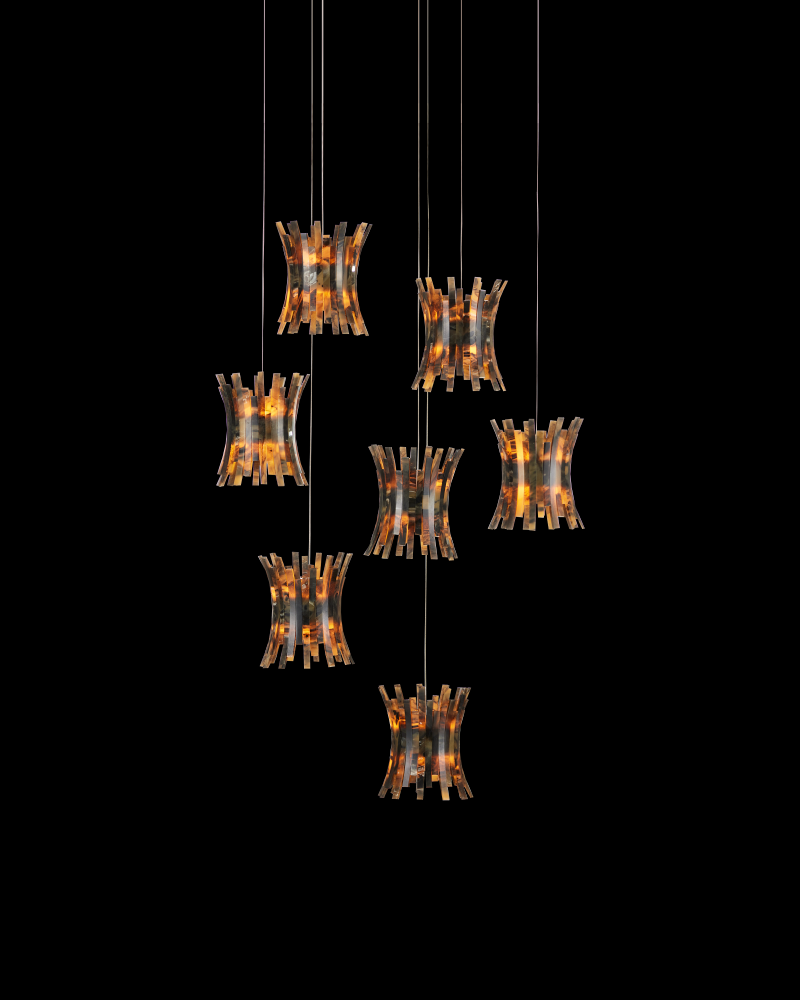 Alsop 7-Light Round Multi-Drop Pendant