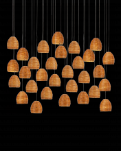 Currey 9000-1003 - Beehive 30-Light Linear Multi-Drop Pendant