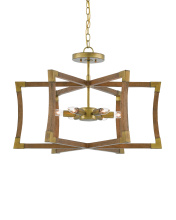 Currey 9000-0221 - Bastian Small Chestnut Semi-Flush Mount