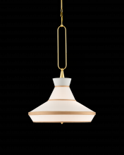 Currey 9000-0770 - Perth Gold & White Pendant