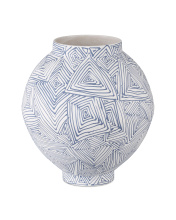 Currey 1200-0866 - Blue Zag Large Vase