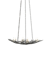 Currey 9000-0555 - Rainforest Small Bronze Chandelier