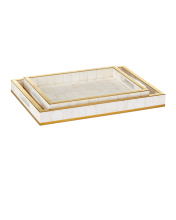 Currey 1200-1021 - Casey Mother of Pearl Tray Set of 2