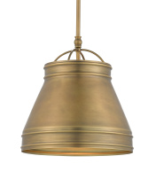 Currey 9000-0488 - Lumley Brass Pendant