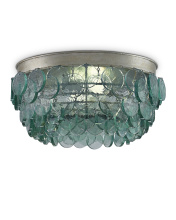 Currey 9999-0013 - Braithwell Recycled Glass Flush Mount