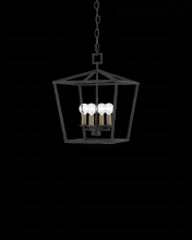 Currey 9000-0456 - Denison Small Black Lantern