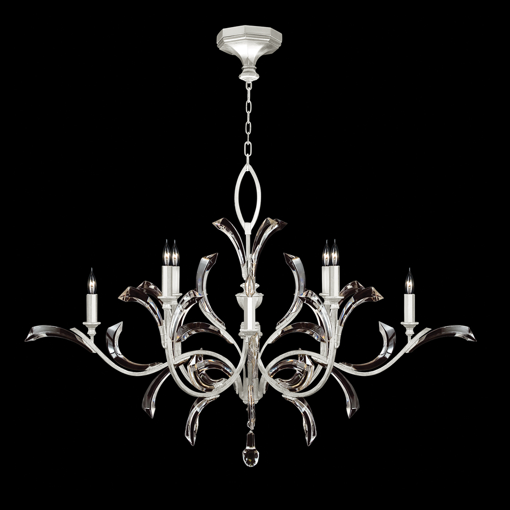 Beveled Arcs 57"W Round Chandelier